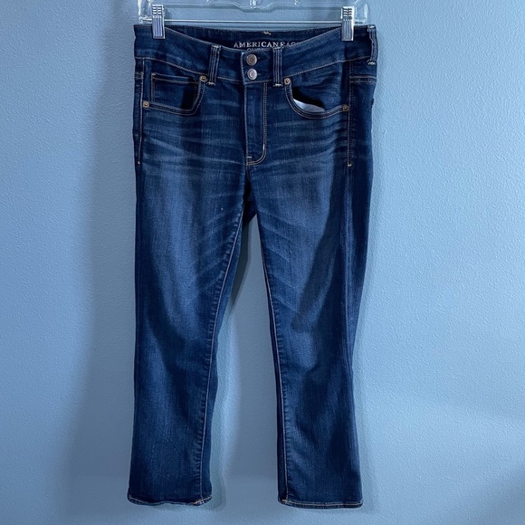 American Eagle Outfitters Denim - American Eagle Dark Wash Artist Crop Jeans